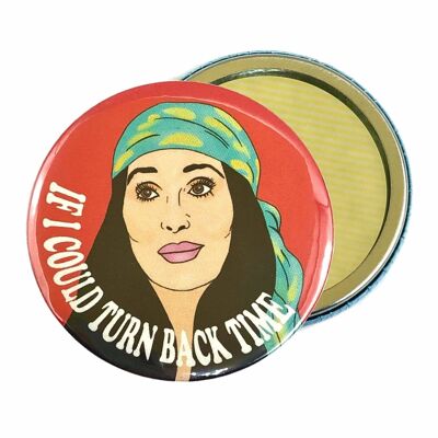 Cher If I Could Turn back Time Hand Pocket Mirror