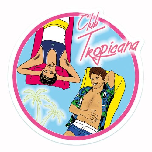Club Tropicana Vinyl Sticker (pack of 3)