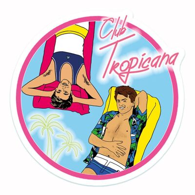 Club Tropicana Vinyl Sticker (pack of 3)