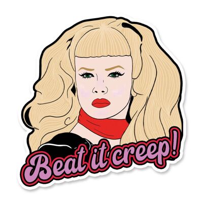 Cry Baby Beat It Creep Vinyl Sticker (pack of 3)