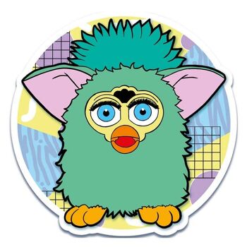 Autocollant en vinyle inspiré des jouets Furby mignons (lot de 3)