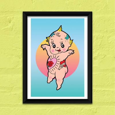 Joli tatouage Kewpie Baby Doll Print