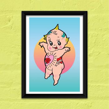 Joli tatouage Kewpie Baby Doll Print
