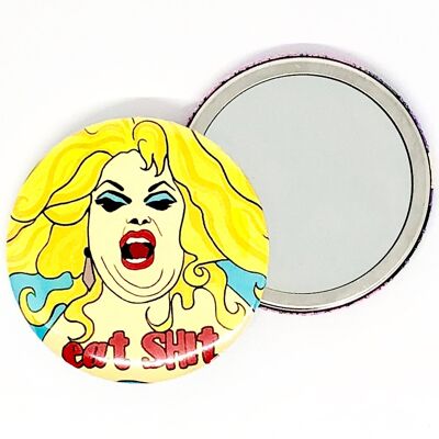 Divine Eat Shit Hand Pocket Mirror