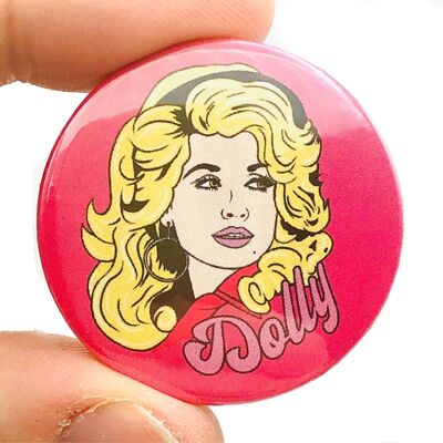 Dolly Button Pin Badge (pack of 3)