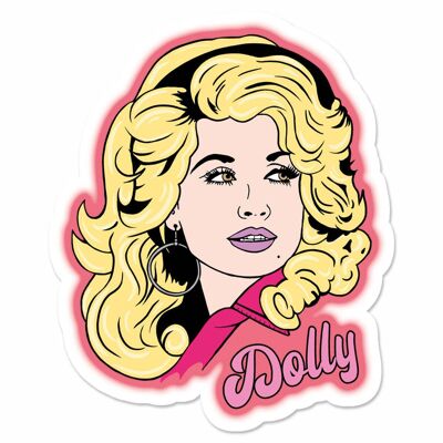 Autocollant en vinyle Dolly (paquet de 3)