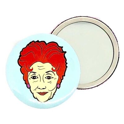 Dot Cotton Hand Pocket Mirror