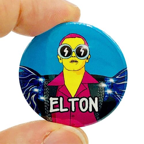 Elton John Button Pin Badge (pack of 3)