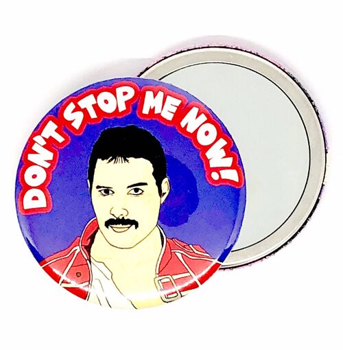 Freddie Don't Stop Me Now Hand Pocket Mirror