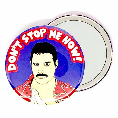Freddie Don't Stop Me Now Espejo de mano de bolsillo
