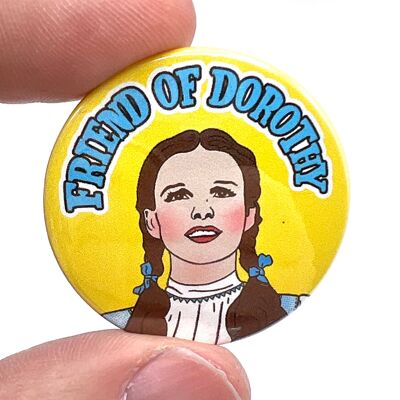 Amigo de Dorothy Mago de Oz Gay Inspirado Botón Pin Insignia