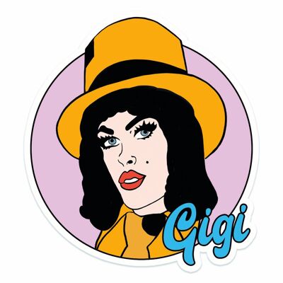 Gi-Gi Goode Drag Queen Vinyl Sticker (pack of 3)