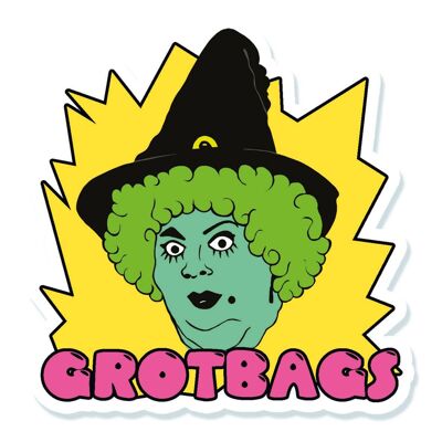 Autocollant en vinyle Grotbags (paquet de 3)