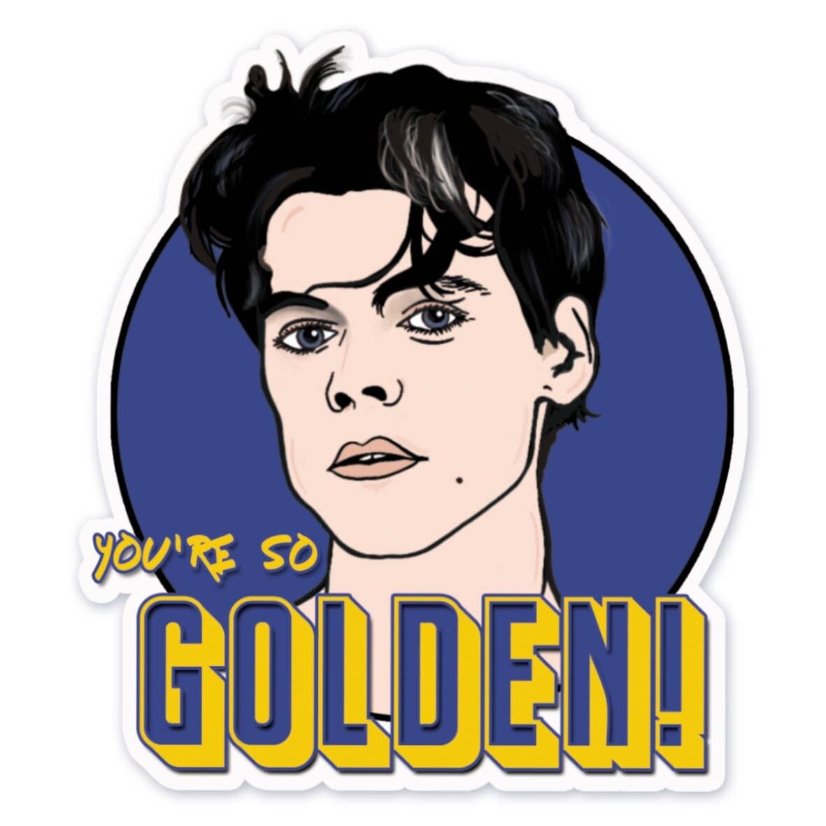 Adesivo in vinile ispirato a Harry Styles You're So Golden