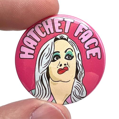 Hatchet Face Cry Baby Film Inspired Button Pin Badge