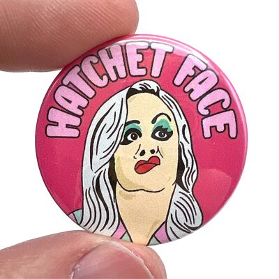 Hatchet Face Cry Baby Film Inspired Button Pin Badge