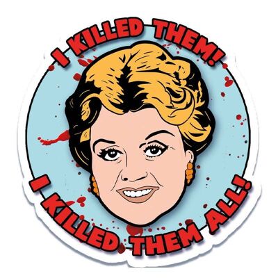 I killed Them All Murder She Wrote Sticker (pack of 3)