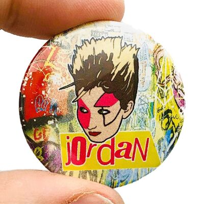 Spilla con bottone Jordan Queen Of Punk (confezione da 3)