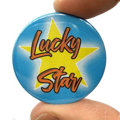 Insignia de pin de botón de estrella de la suerte de Madonna (paquete de 3) (copia)