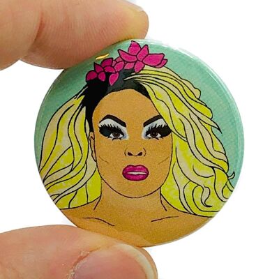 Miss Vanjie Drag Button Pin Badge