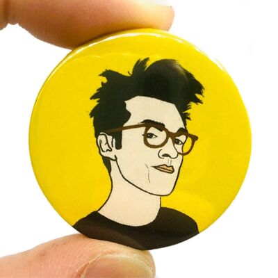Morrissey Button Pin Badge