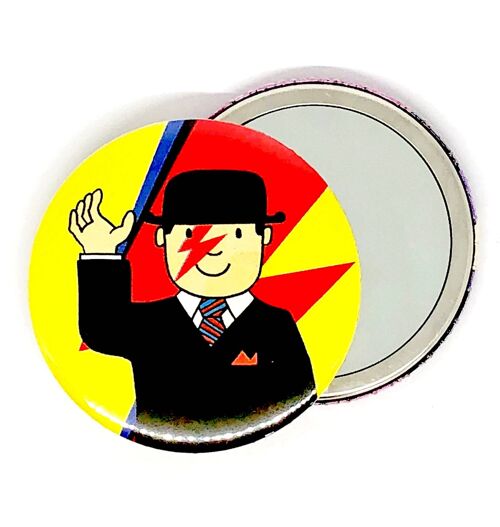 Mr Benn Loves Bowie Hand Pocket Mirror