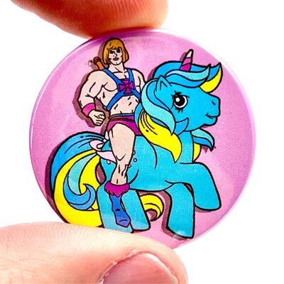 My Little He-Man Button Pin Badge (pack of 3)