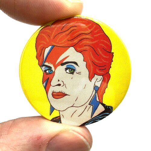 Pat Insane Bowie Mashup Button Pin Badge (pack of 3)