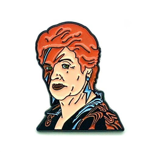 Pat Insane Bowie Mashup Enamel Pin (Pack of 2)
