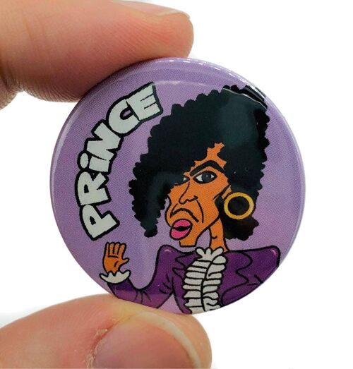 Purple Rain Cartoon Button Pin Badge (pack of 3)