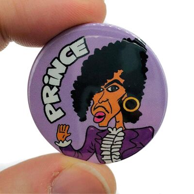 Purple Rain Cartoon Button Pin Badge (pack of 3)