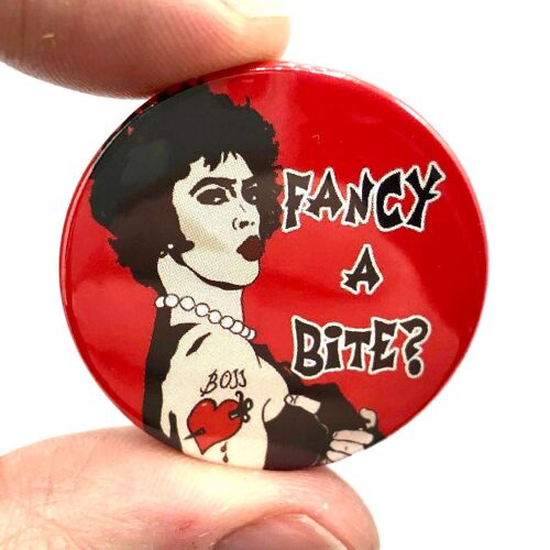 Rocky Horror  Fancy A Bite Button Pin Badge (pack of 3)