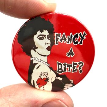 Rocky Horror Fancy A Bite Button Pin Badge (lot de 3)