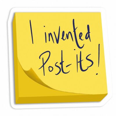 Rony And Michelle I Invented Post-its Vinyl Sticker (pack of 3)