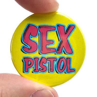Spilla con bottone ispirato ai Sex Pistols Punk