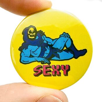 Pin's Bouton Sexy Skeletor (paquet de 3)