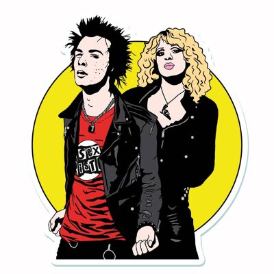 Sid And Nancy Vinyl Sticker (pack of 3)