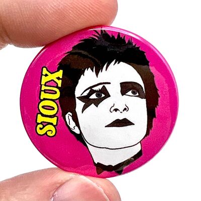 Siouxsie Sioux frühen Punk inspiriert Button Pin Abzeichen