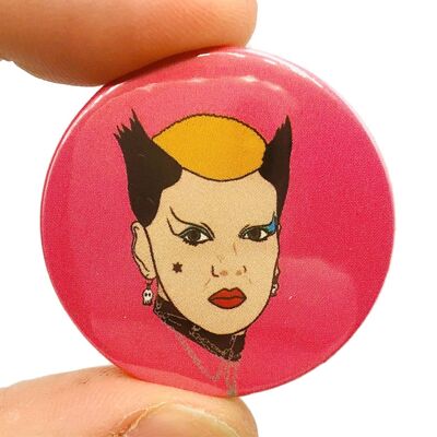 Soo Cat Woman The Sex Pistols Button Pin Badge (pack of 3)