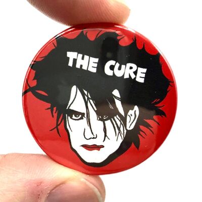 Pin de botón rojo de The Cure (paquete de 3)