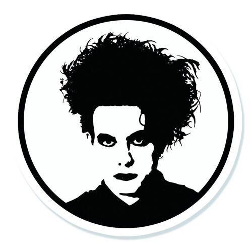 The Cure Robert Smith Vinyl Sticker  (pack of 3)