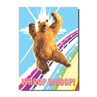 Biglietto Whoop Whoop grande orso gay (confezione da 6)