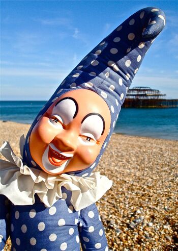 Carte Hello Darlings Brighton Beach Clown (lot de 6) 2