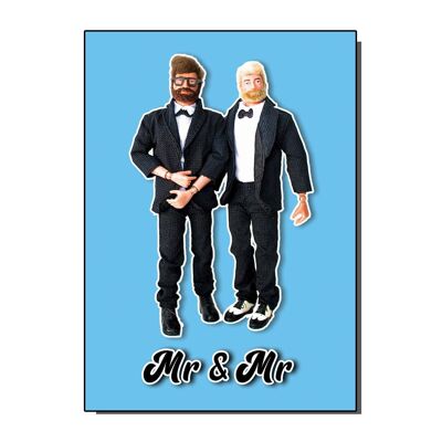 Mr and  Mr Greetings Card (pack of 6)