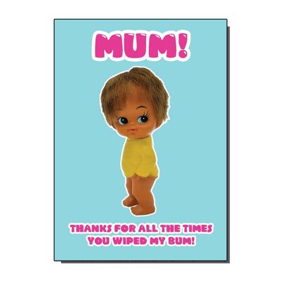 Carte de vœux Merci maman (lot de 6)