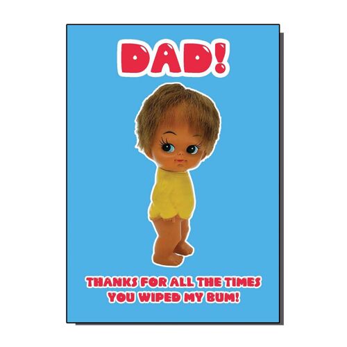 Thanks Dad Greetings Card (pack of 6)