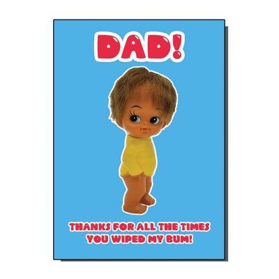 Carte de vœux Merci papa (lot de 6)