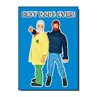 Best Dads Ever Greetings Card (pack of 6)