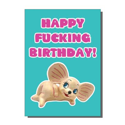 Carte de voeux Happy Fucking Birthday (paquet de 6)