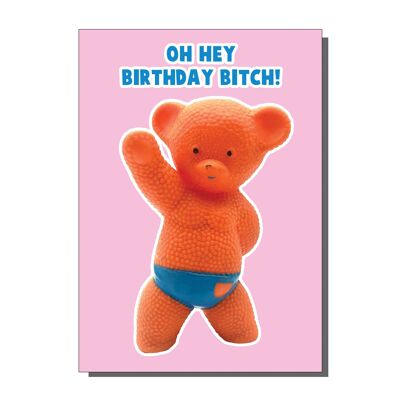 Carte de voeux d'anniversaire chienne (lot de 6)